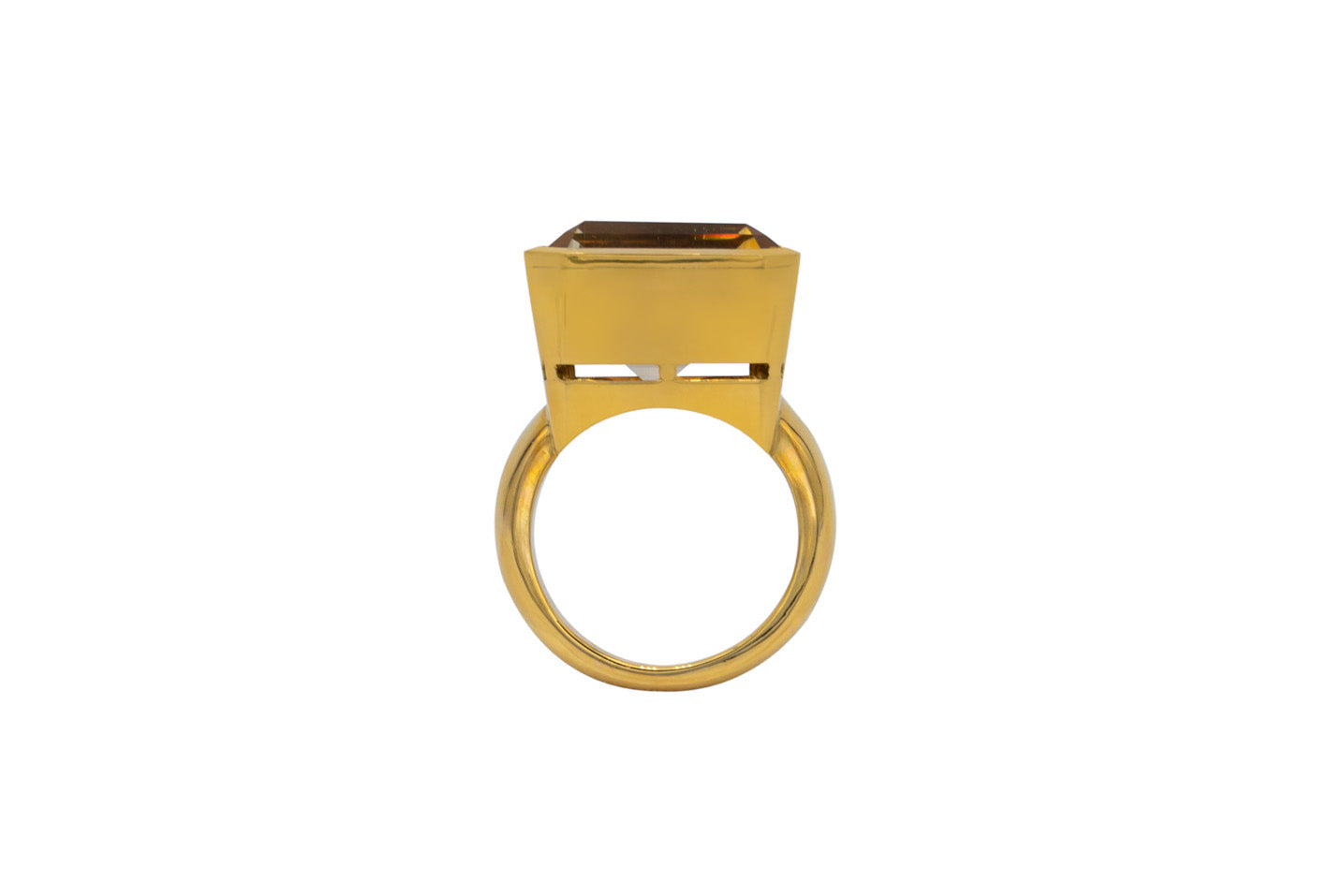 Cocktail Ring Gelbgold mit Citrin
