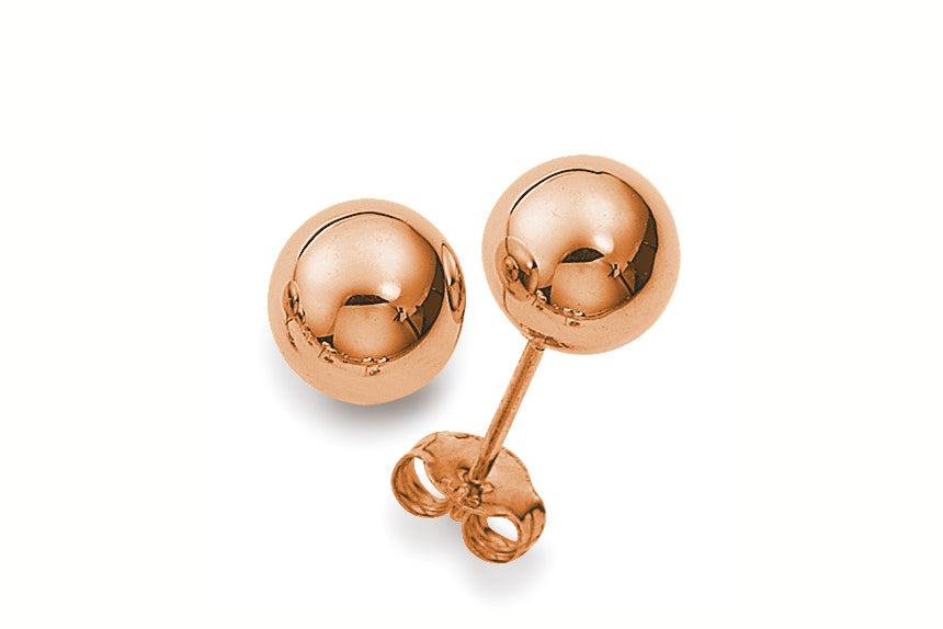 Kugel Ohrstecker Rosegold