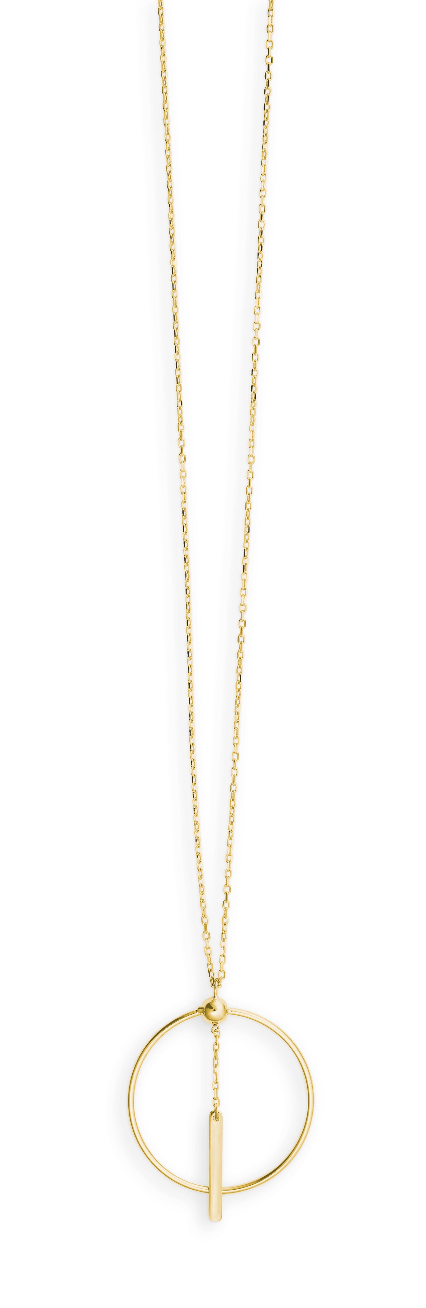 Collier mit Anhänger Gelbgold