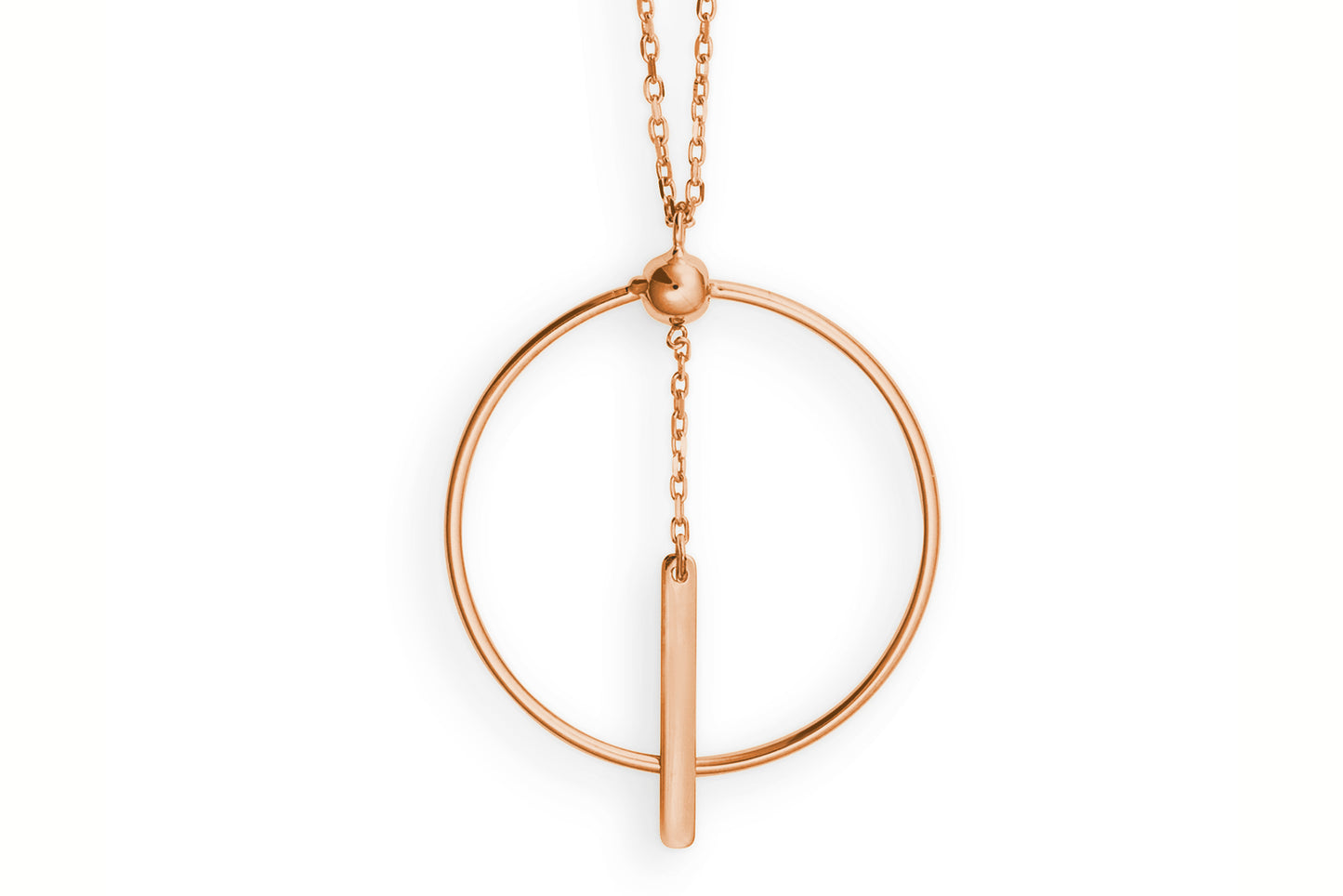 Collier mit Anhänger Rosegold