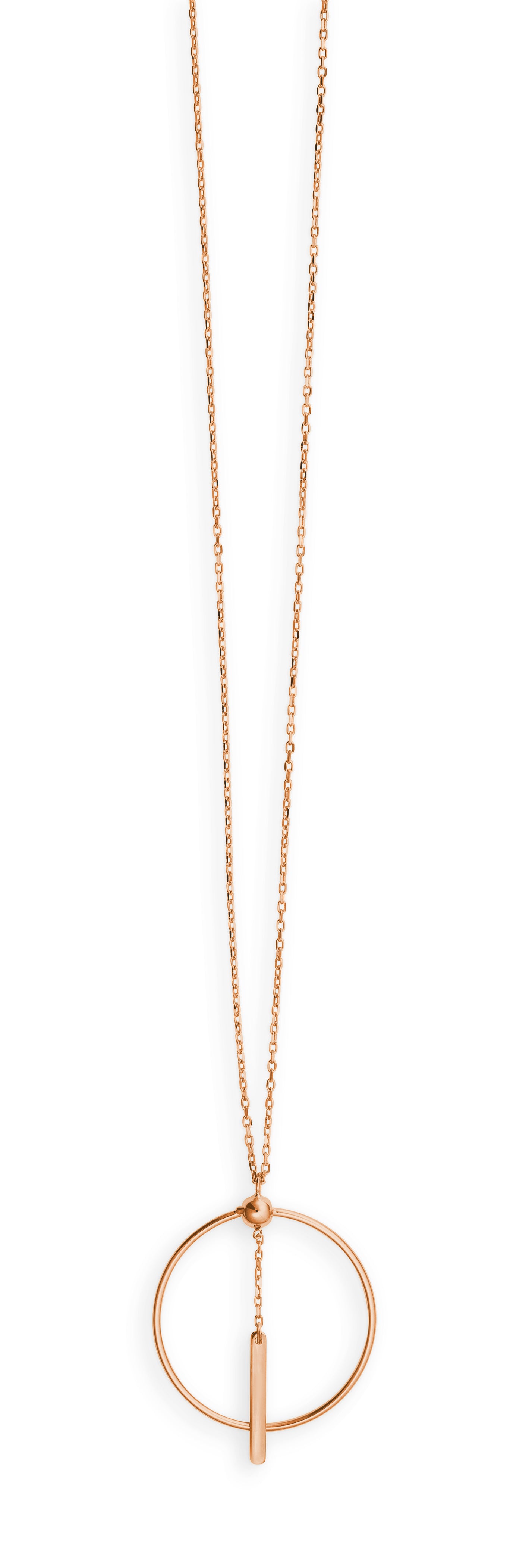 Collier mit Anhänger Rosegold