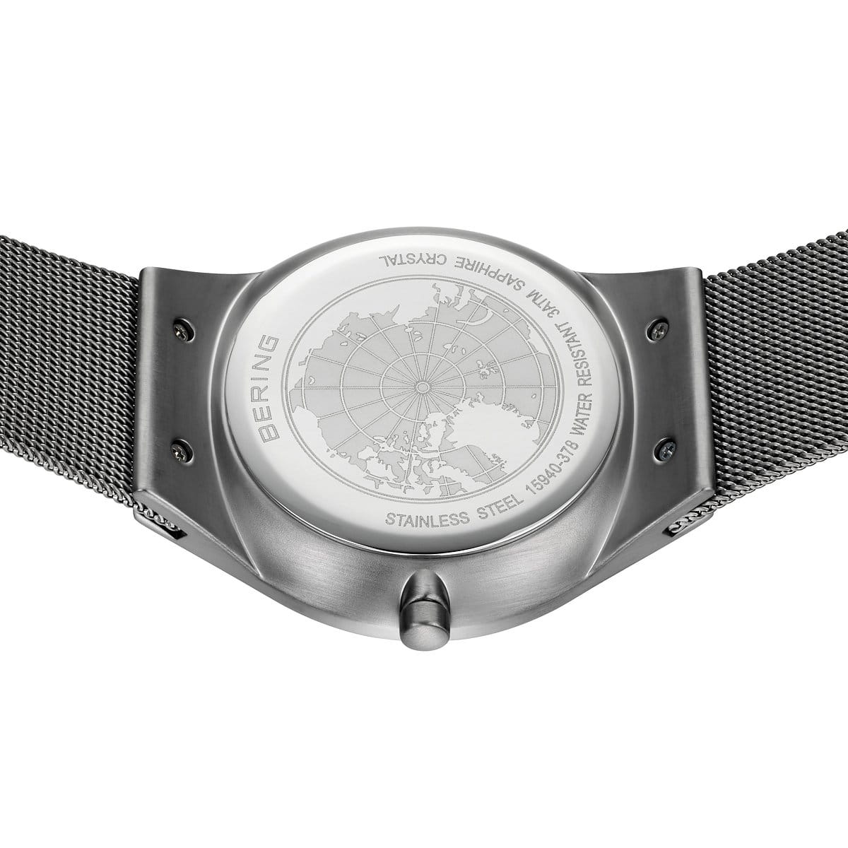 Bering Uhr  Classic | grau gebürstet | 15940-378