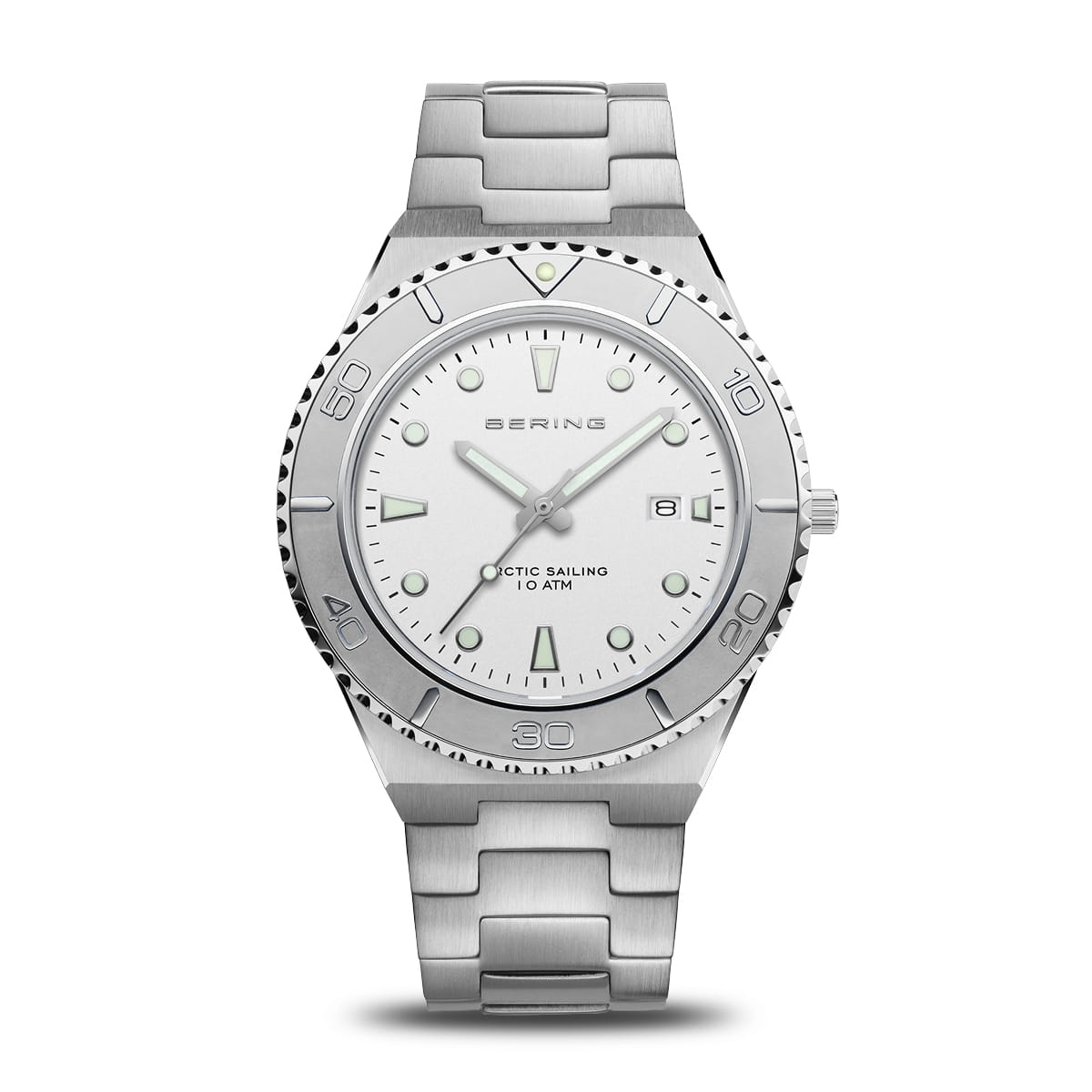 Bering Uhr silber poliert/gebürstet | 18940-704