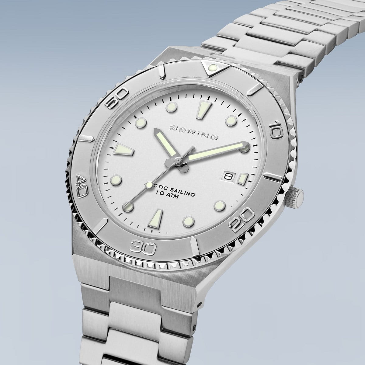 Bering Uhr silber poliert/gebürstet | 18940-704